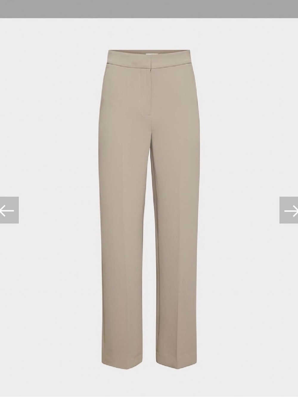 Aritzia Straight Leg Pants in Beige